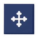 Bottony Blue Flag magnets by Croeswyn Bottony Blue Flag magnets