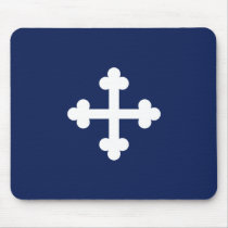 Bottony Blue Flag mousepads