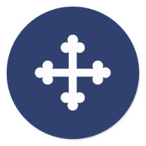 Bottony Blue Flag stickers