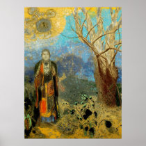 BOUDDHA BY REDON LARGE PRINT ON CANVAS