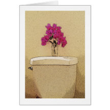 Bougainvilea Loo Greeting Cards