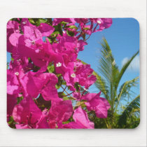 Bougainvillea and Palm Tree Mousepad by mlewallpapers Bougainvillea and Palm Tree Mousepad