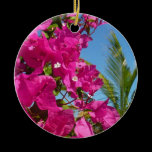 Bougainvillea and Palm Tree Ornament