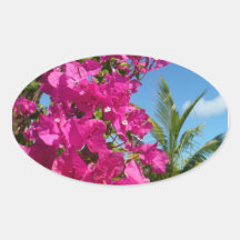 Bougainvillea and Palm Tree Sticker
