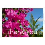 Bougainvillea and Palm Tree Thank You Card