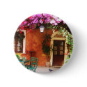 Bougainvillea growing outside a house, Mykonos, Gr buttons