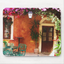 Bougainvillea growing outside a house, Mykonos, Gr mousepads by foreverspring Bougainvillea growing outside a house, Mykonos, Gr mousepads