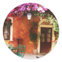Bougainvillea growing outside a house, Mykonos, Gr stickers