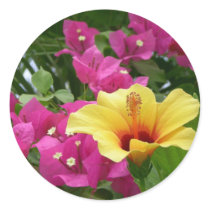 Bougainvillea & Hibiscus Stickers