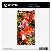Bougainvillea Skin For iPhone 4