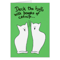 Boughs of Catnip Card (customizable) cards