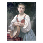 Bouguereau - Bohemienne au Tambour de Basque Post Card