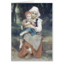 Bouguereau - Frere et Soeur Bretons cards