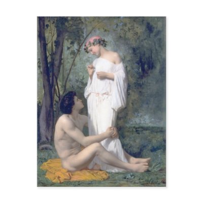 Bouguereau - Idylle Post Cards by wesleyowns