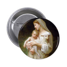 Bouguereau Innocence Button