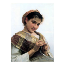 Bouguereau - Jeune Fille au Crochet posters by wesleyowns Bouguereau - Jeune Fille au Crochet posters
