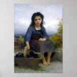 Bouguereau - La Petite Vendangeuse Print