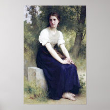 Bouguereau - Le Chant du Rossignol Poster