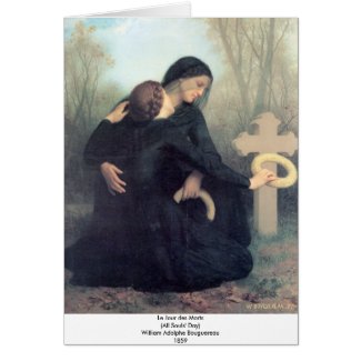 Bouguereau - Le Jour des Morts card