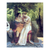 Bouguereau - L'Idylle posters by wesleyowns Bouguereau - L'Idylle posters
