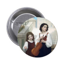 Bouguereau - Loin du Pays Buttons