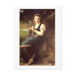 Bouguereau - Tricoteuse Post Card