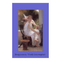 Bouguereau, Work interrupted posters