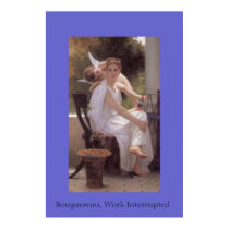 Bouguereau, Work interrupted posters by Anebo10 Bouguereau, Work interrupted posters