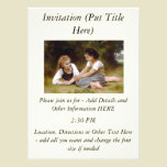 Bouguereau's 1882 The Nut Gatherers  Les noisettes invitations