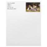 Bouguereau's 1882 The Nut Gatherers  Les noisettes Custom Letterhead