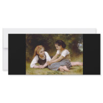 Bouguereau's 1882 The Nut Gatherers  Les noisettes Rack Card