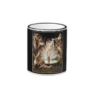 Bouguereau's Angels Surround Cupid Ringer Coffee Mug