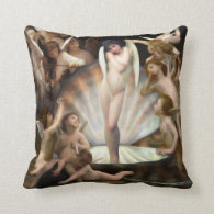 Bouguereau's Angels Surround Cupid Pillow