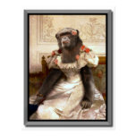 Bouguereau's Chimp in Gown Post Card