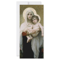 Bouguereau's The Madonna of the Roses (1903) Customized Rack Card