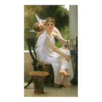 Bouguereau's Work Interrupted posters by MasterpieceCafe Bouguereau's Work Interrupted posters
