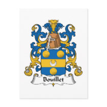 Bouillet Family Crest postcards by coatsofarms Bouillet Family Crest postcards