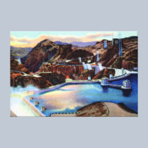 Boulder City Nevada Hoover Dam and Spillway canvas prints