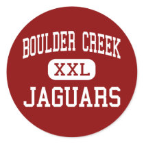 Boulder Creek - Jaguars - High - Anthem Arizona Round Stickers