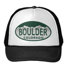 Boulder license oval hats