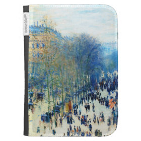 Boulevard des Capucines Claude Monet fine art Kindle Keyboard Cases