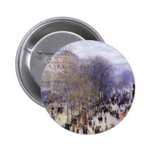 Boulevard des Capucines, Monet, Vintage Fine Art Pin