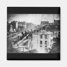 Boulevard du Temple, by Daguerre, historic photo Refrigerator Magnet