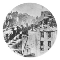 Boulevard du Temple Paris France 1838 Round Stickers