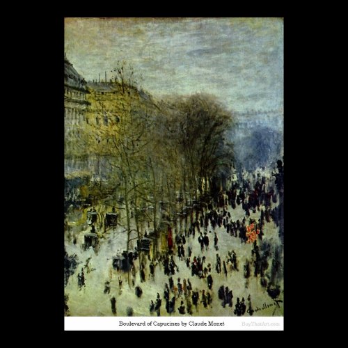Boulevard of Capucines by Claude Monet Poster