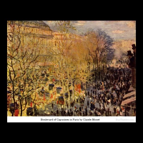 Boulevard of Capucines in Paris by Claude Monet Posters