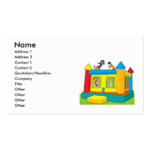 Bounce Castle Kids Business Cards
