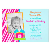 Bounce House Birthday invitation