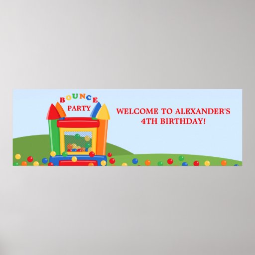 commercial bounce house banners for sale