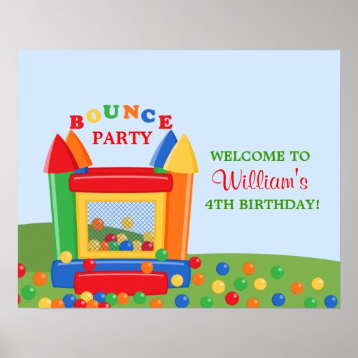 bounce house themed banners